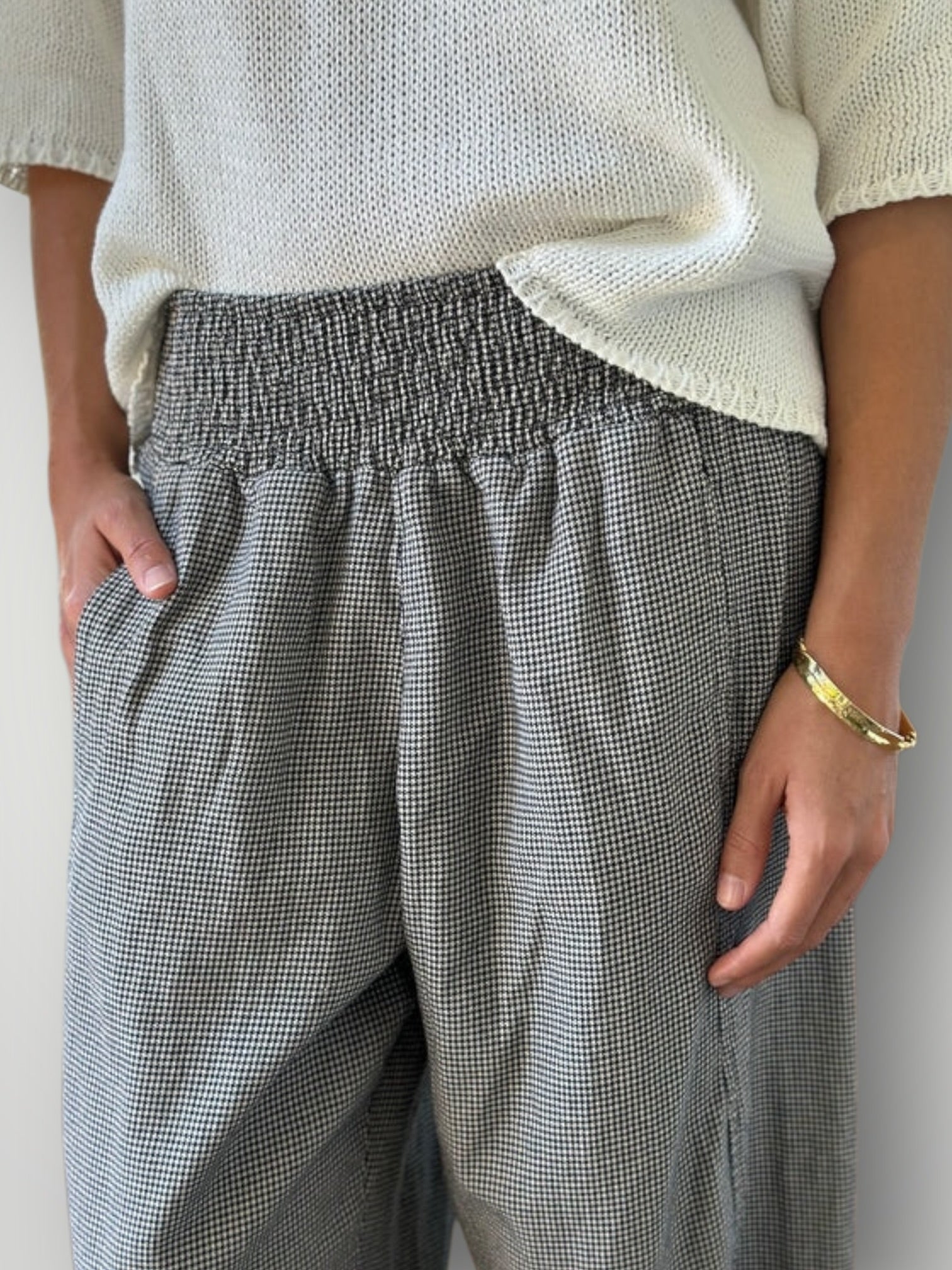frankie pants - black houndstooth Apparel