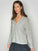 hannah cashmere v-neck cardi- soft grey General