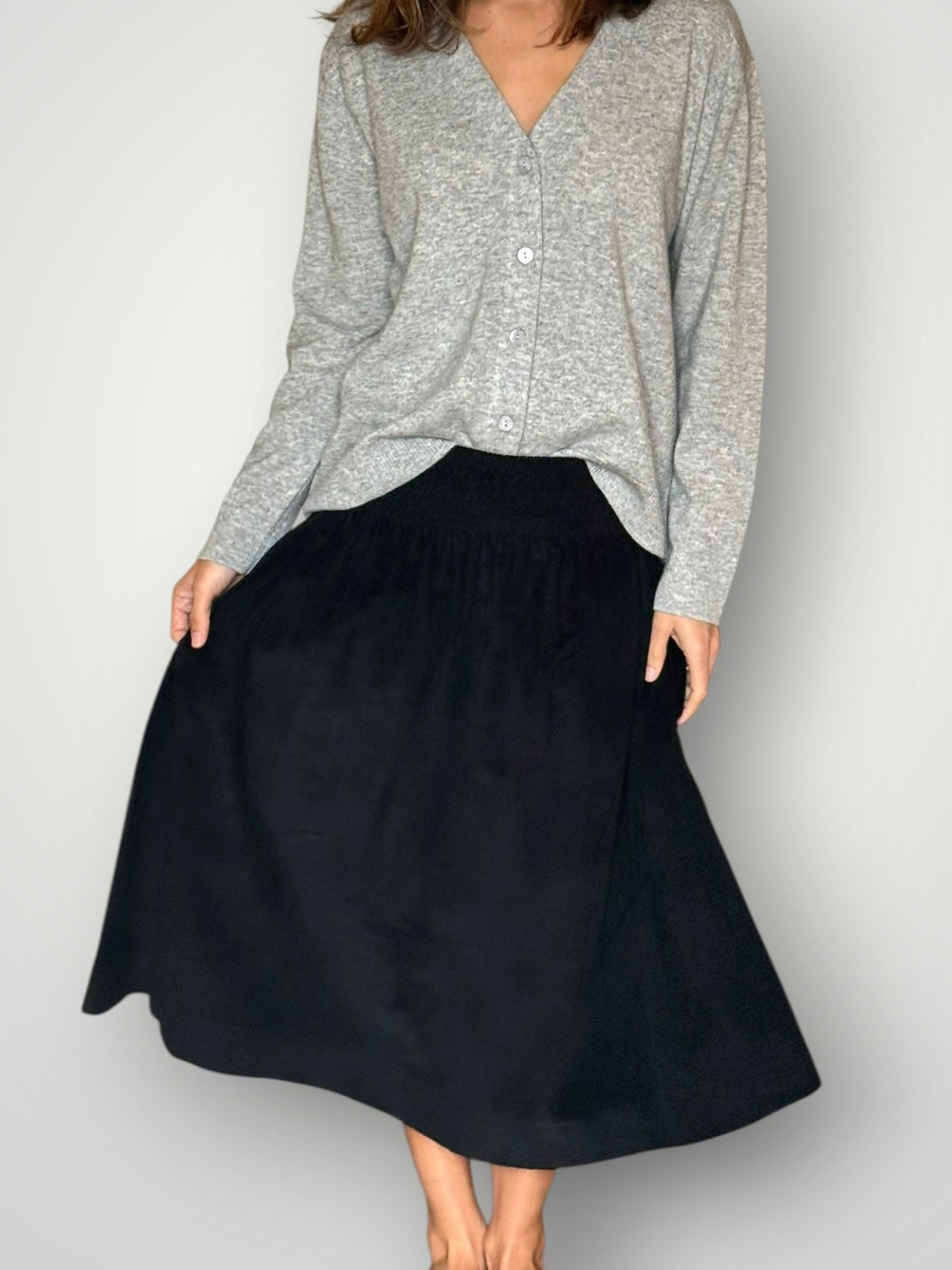 lola skirt- black cord Apparel