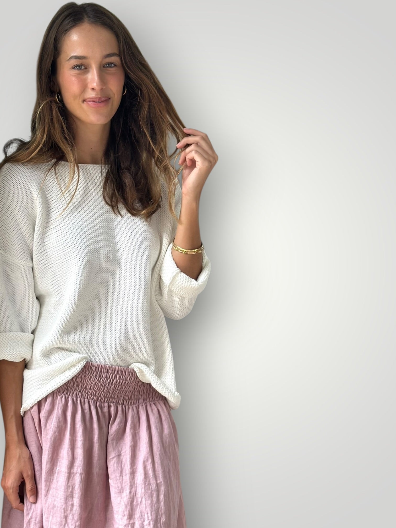 ashton cotton jersey - warm white Apparel