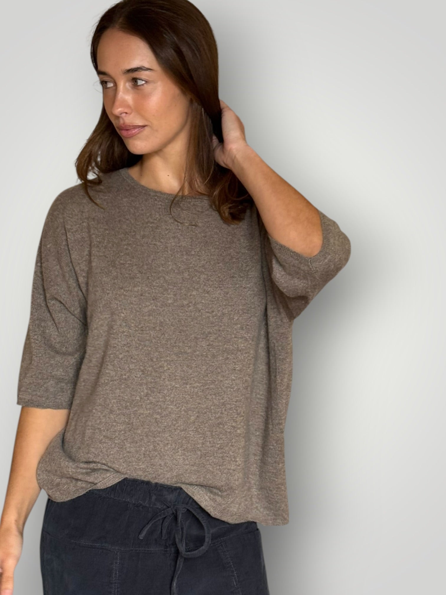 alexia cashmere top- soil General