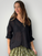 paige top - black linen gauze Apparel