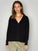 hannah cashmere v neck cardi- black General