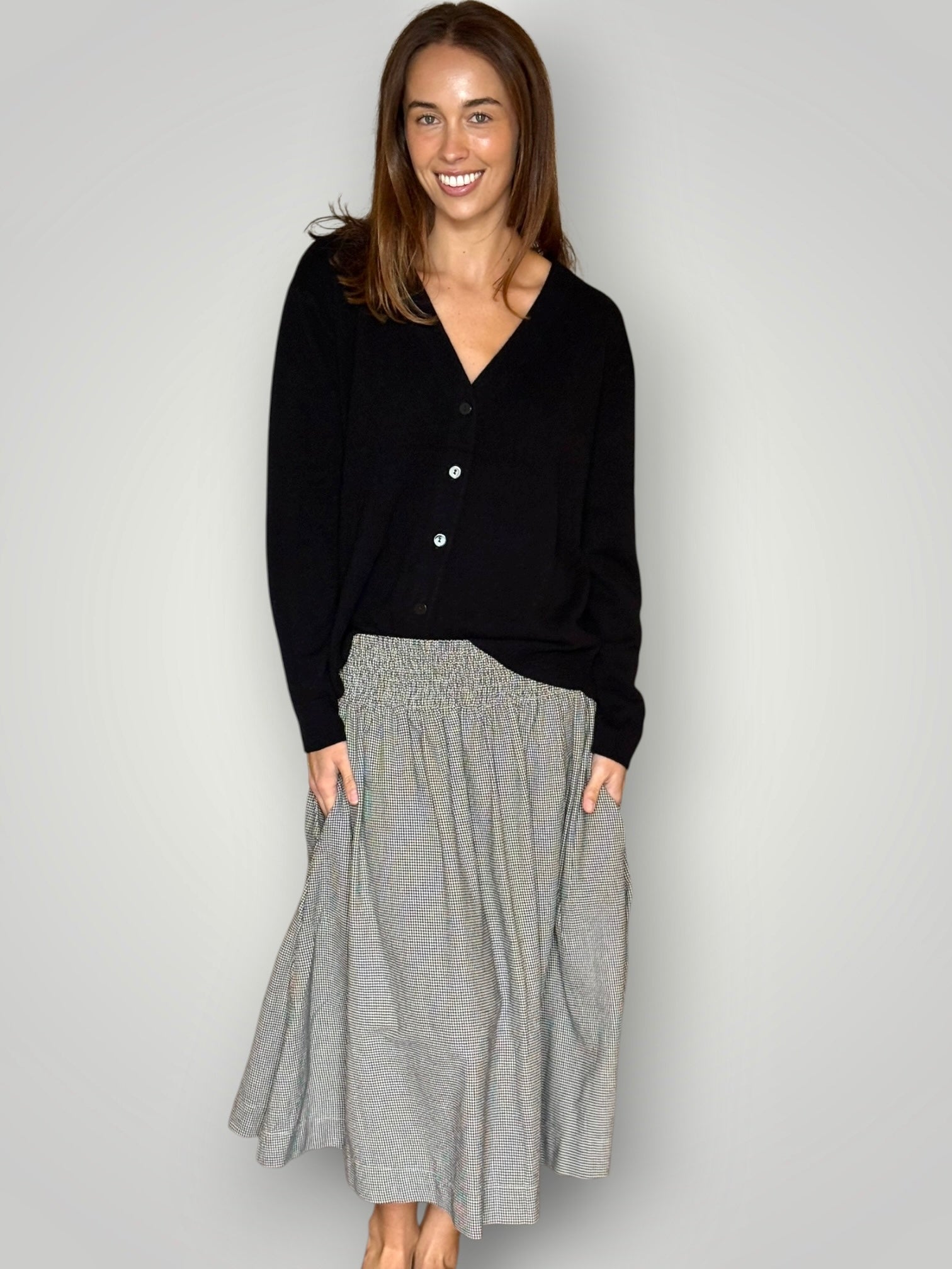 lola skirt - fine houndstooth Apparel