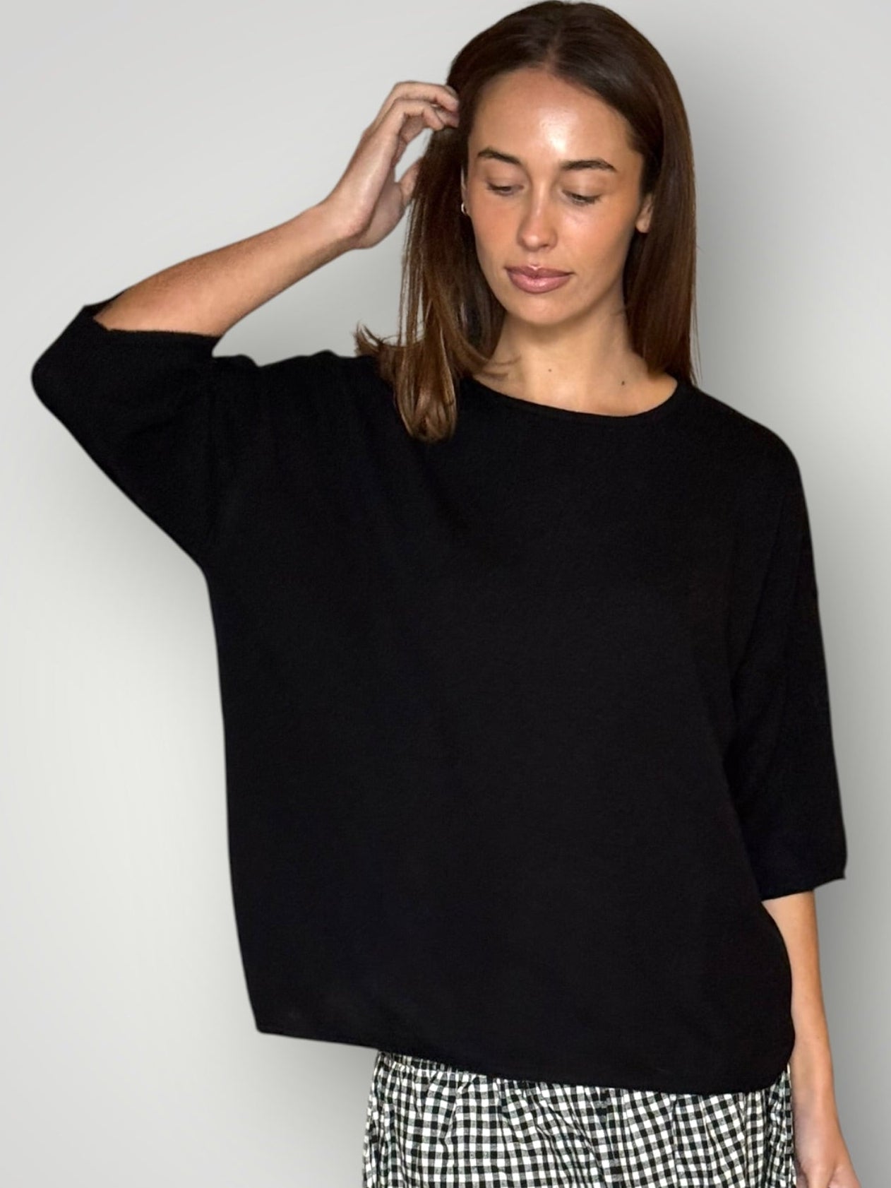 alexia cashmere top-black General