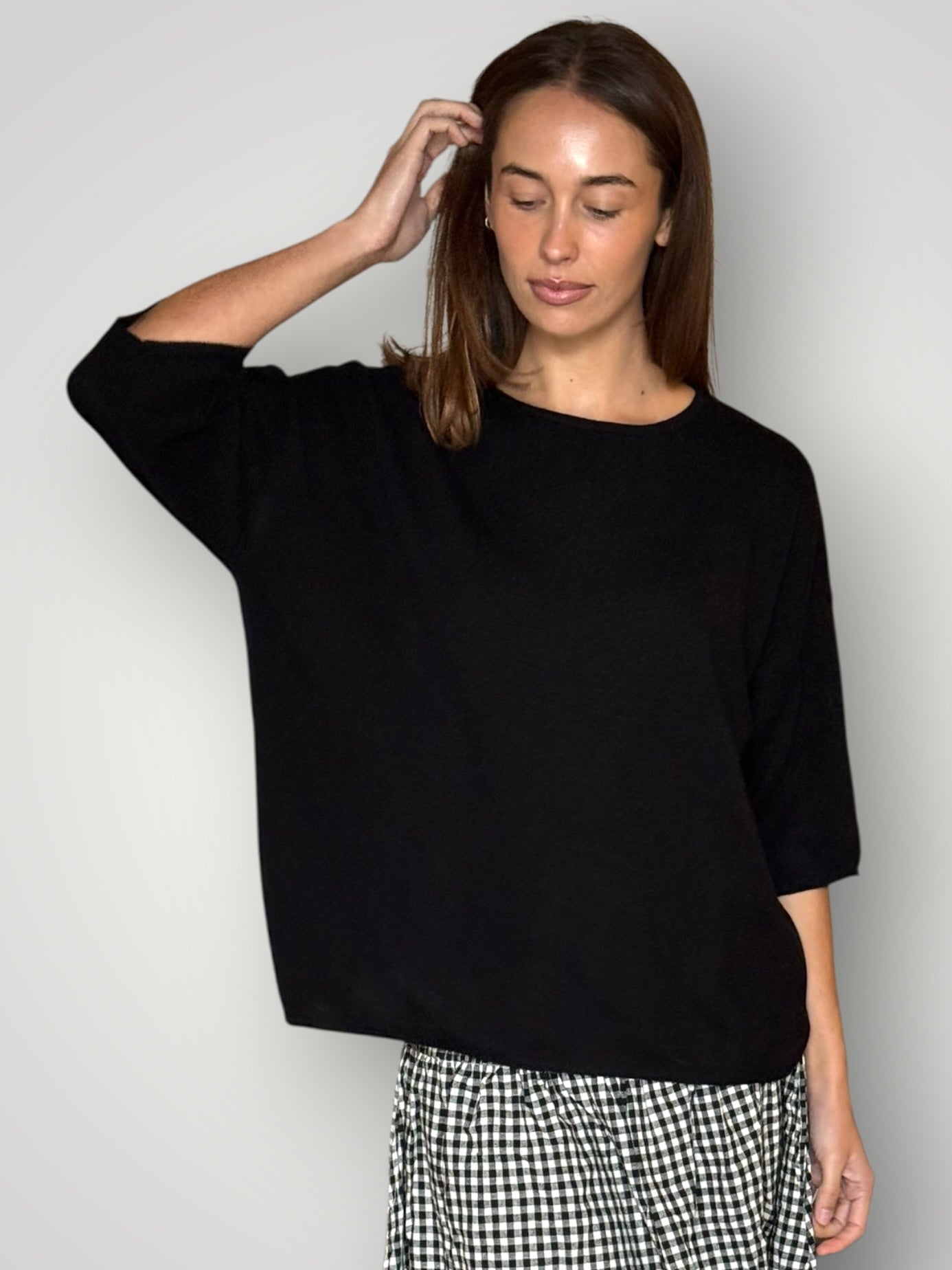 alexia cashmere top-black General
