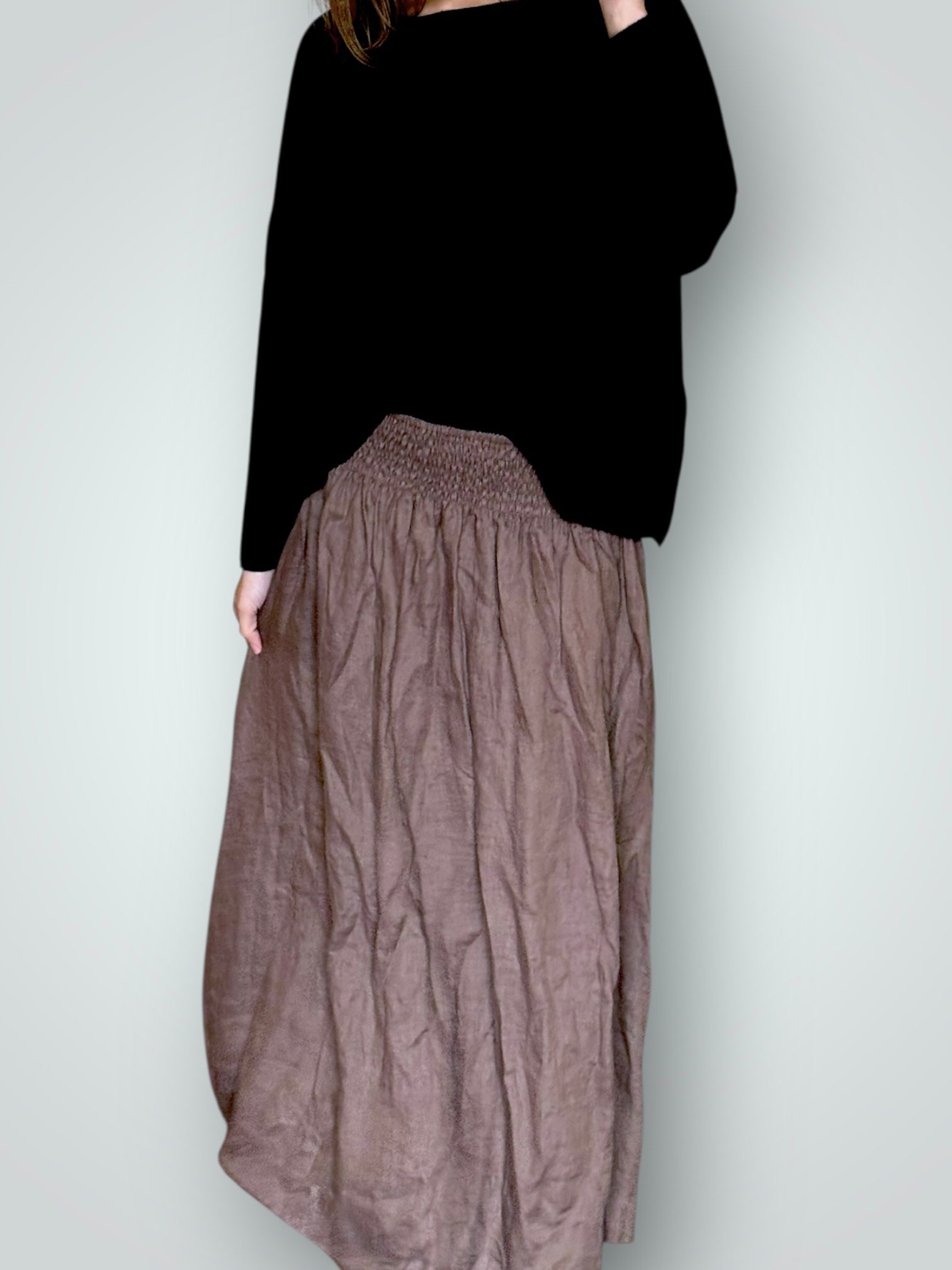 lulu skirt - soil linen Apparel