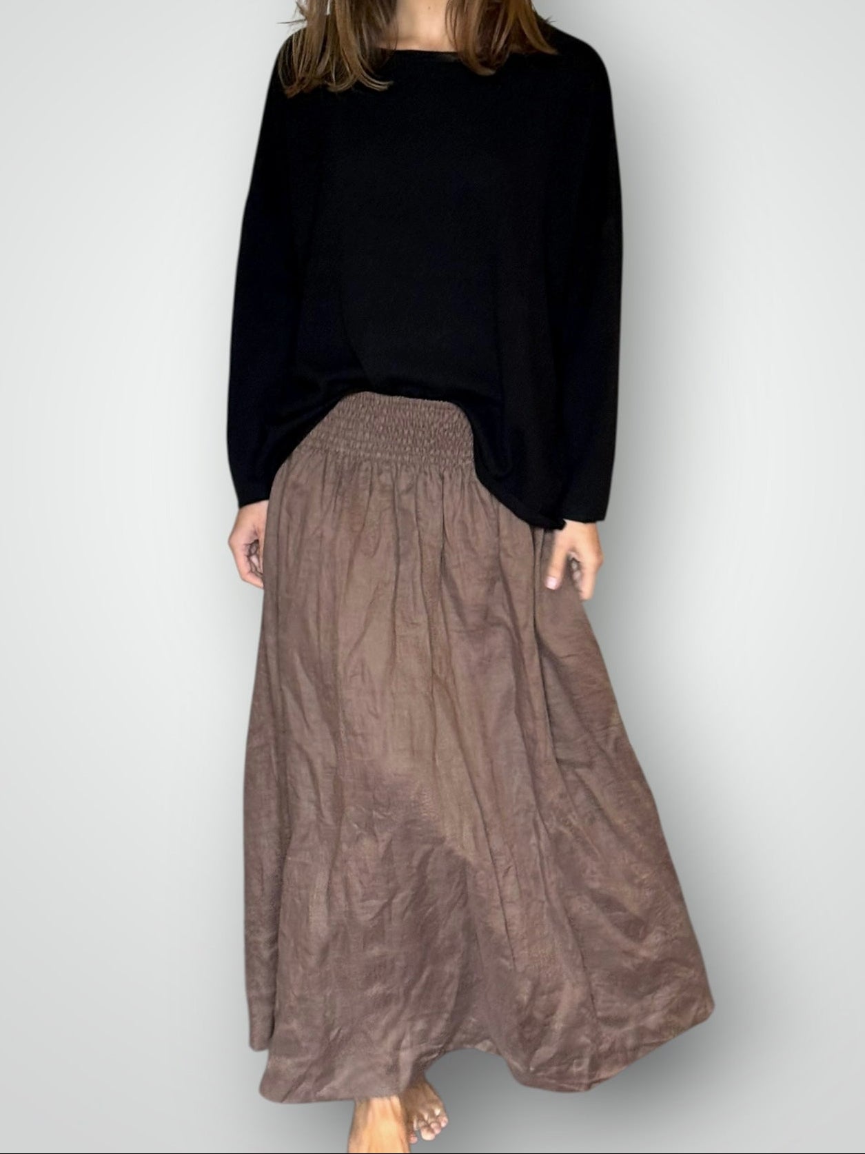 lulu skirt - soil linen Apparel