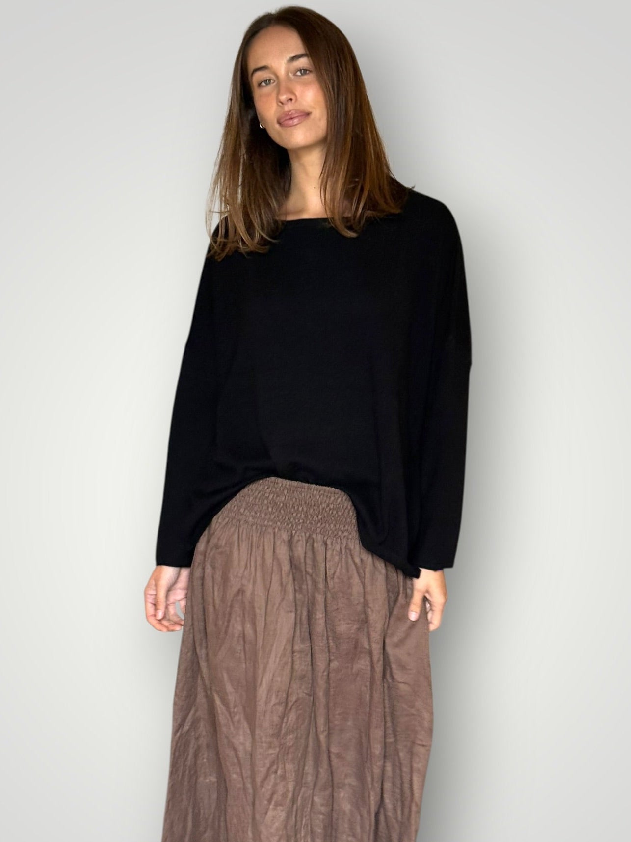 sophie cashmere knit-black General