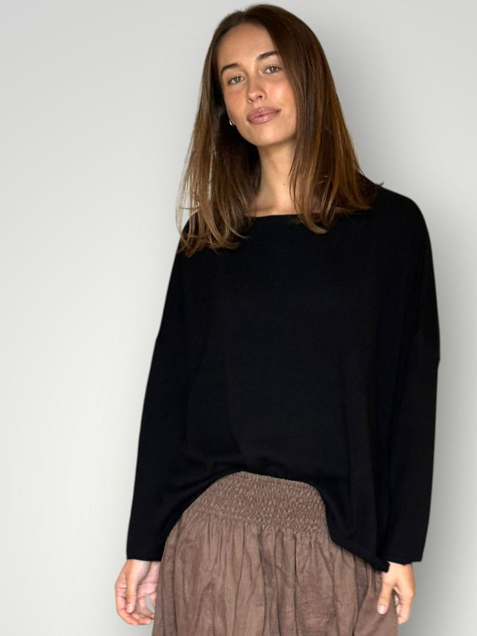 sophie cashmere knit-black General