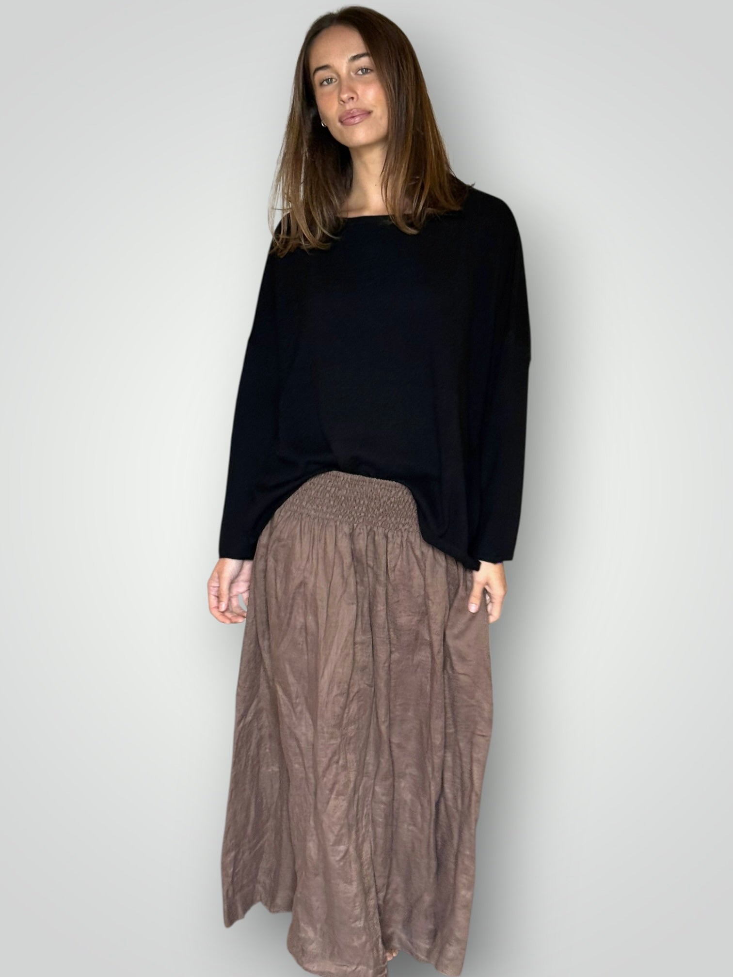 lulu skirt - soil linen Apparel