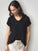 lara knit top - black cotton Apparel