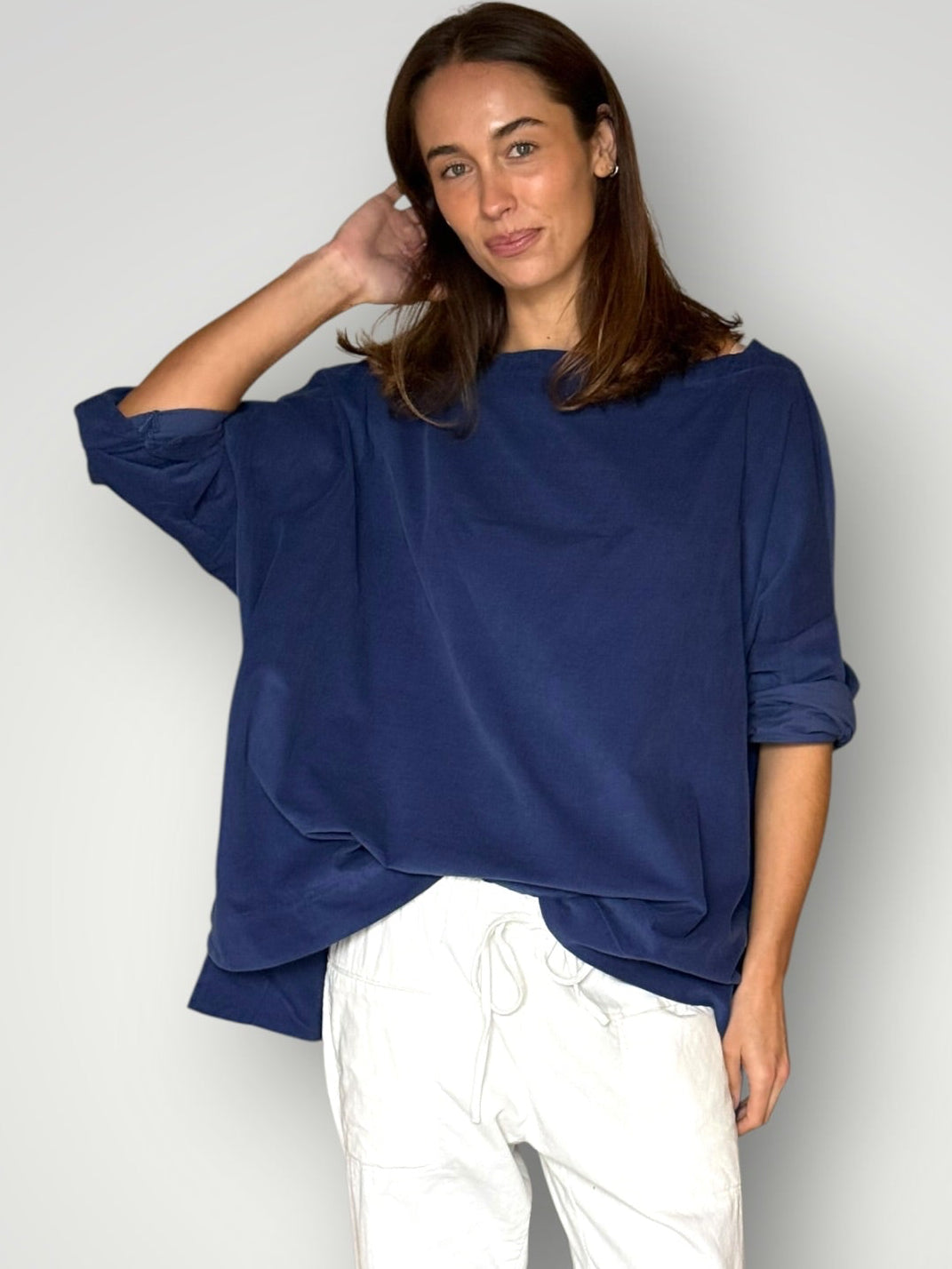 avril top - blue dusk cord