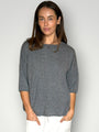alexia cashmere top-dark grey General
