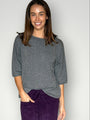 alexia cashmere top-dark grey General