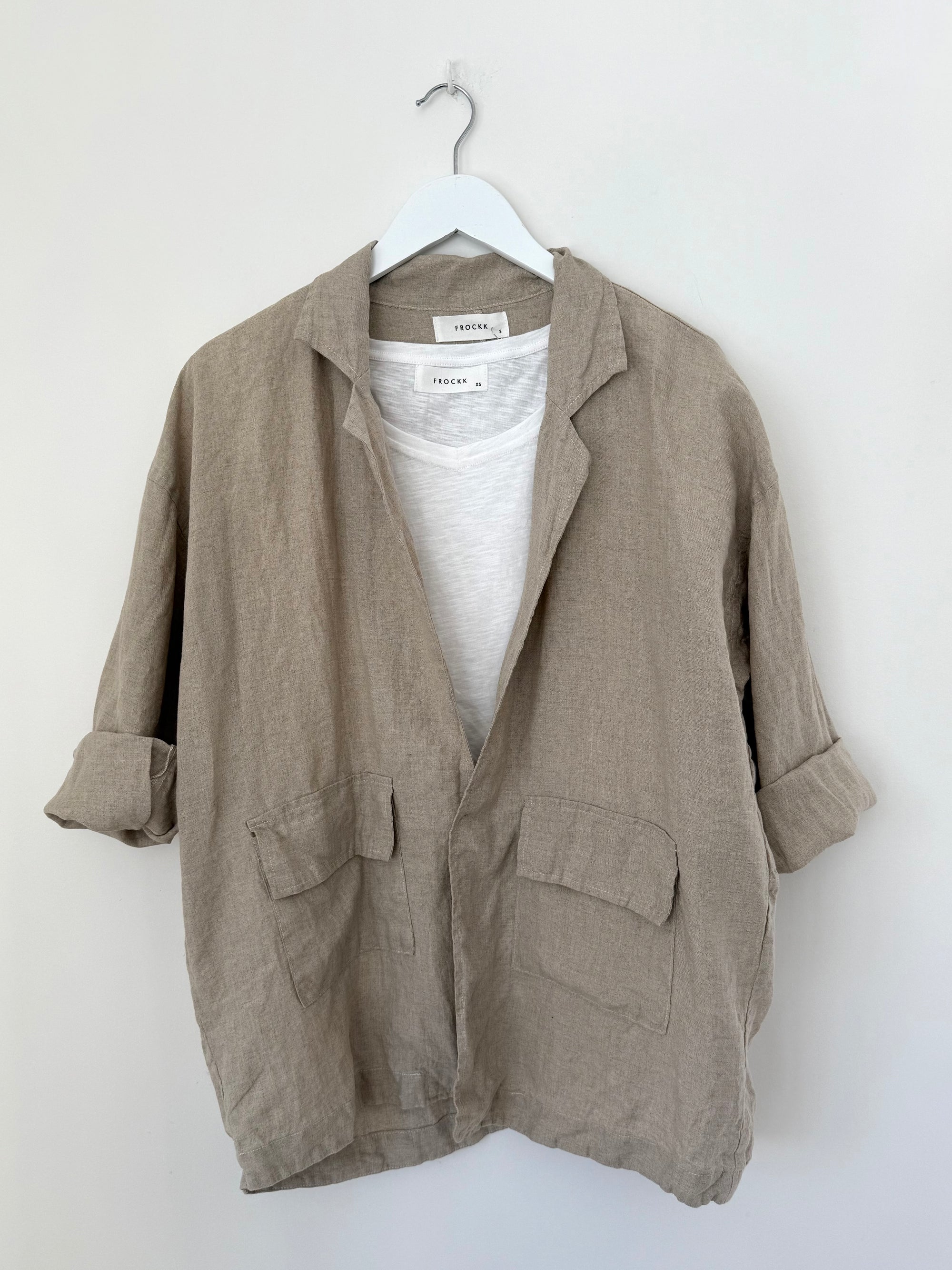eden blazer - natural linen Shirts