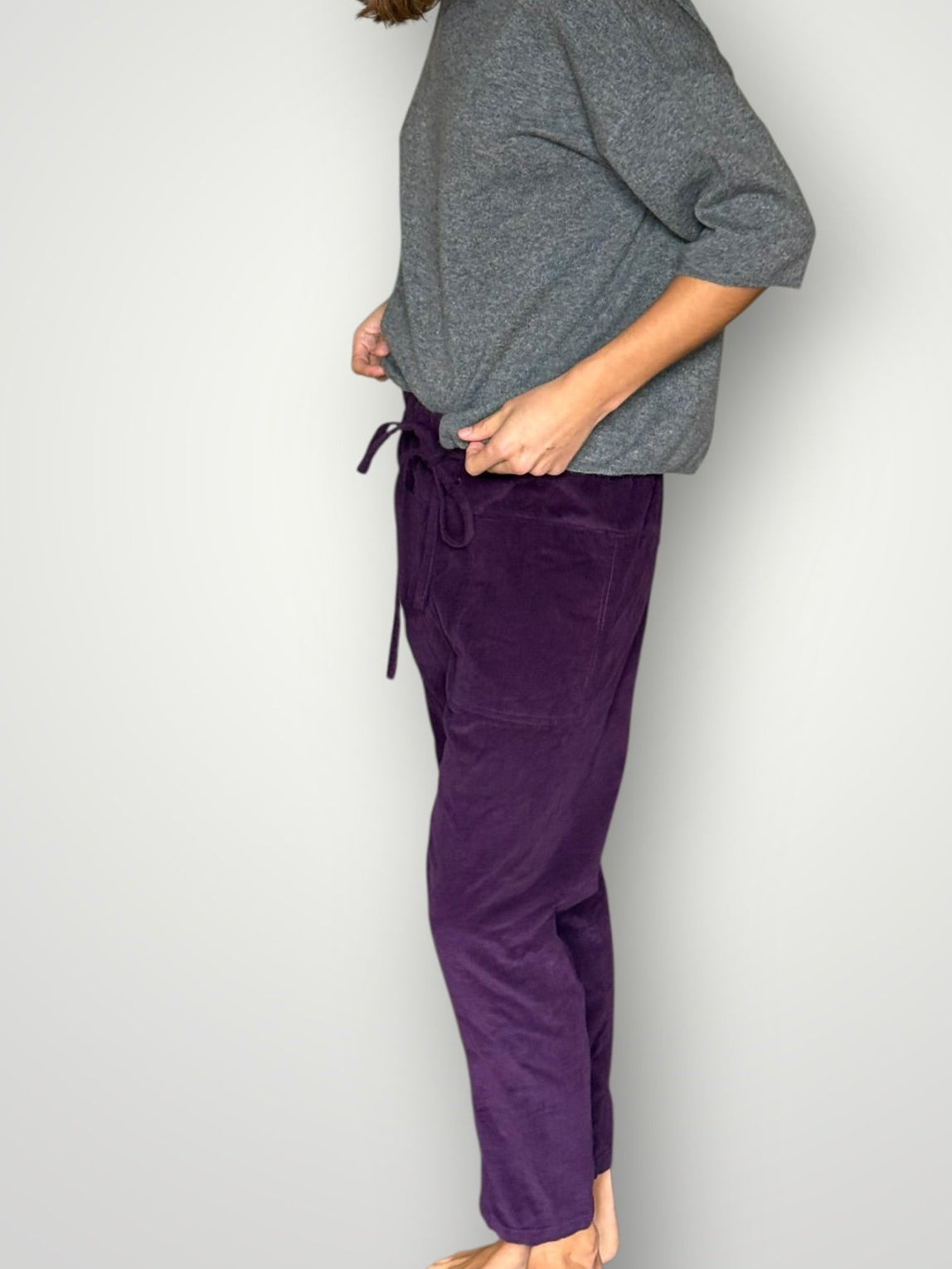 jessie pants - eggplant cord Apparel