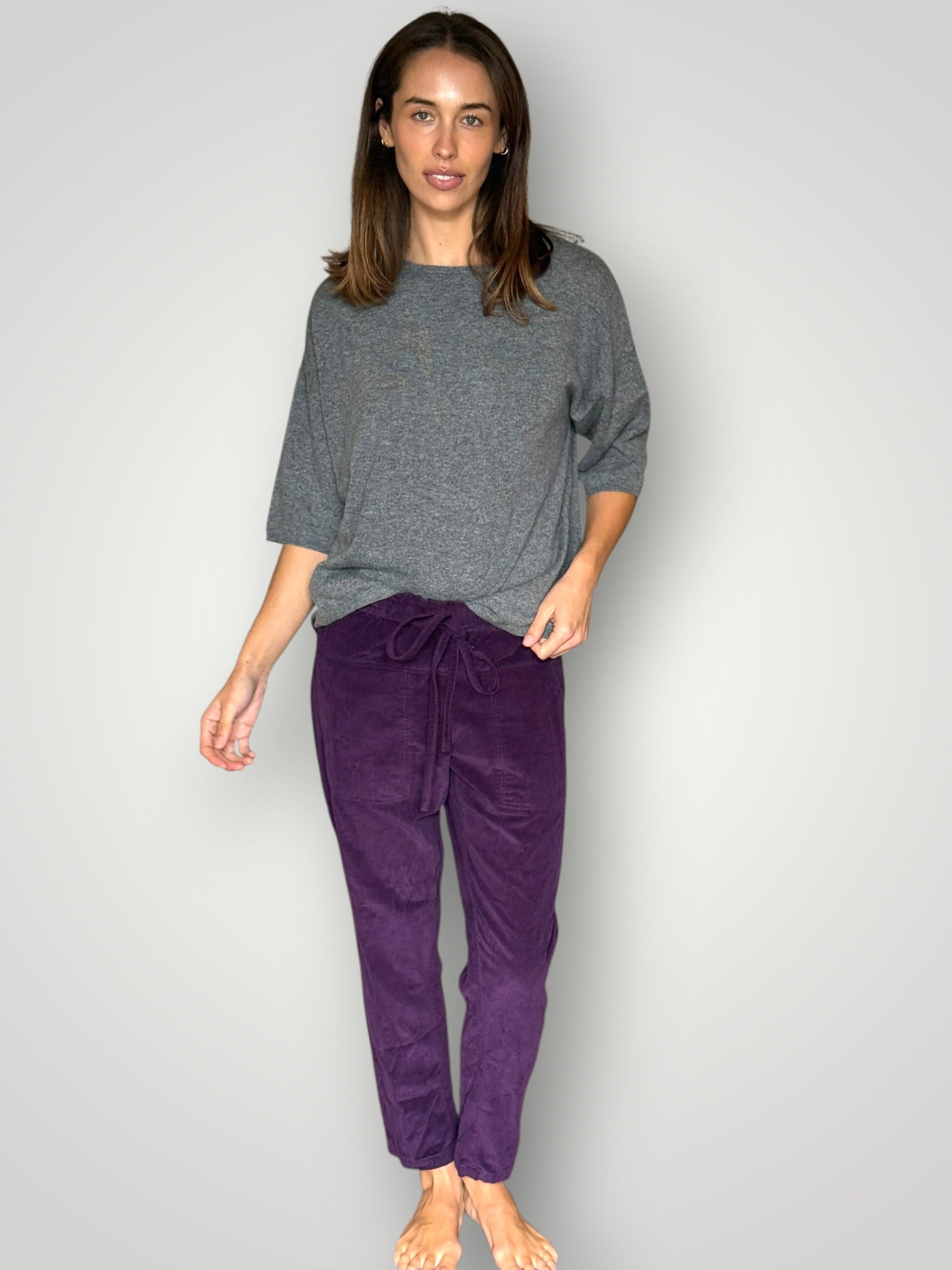 jessie pants - eggplant cord Apparel