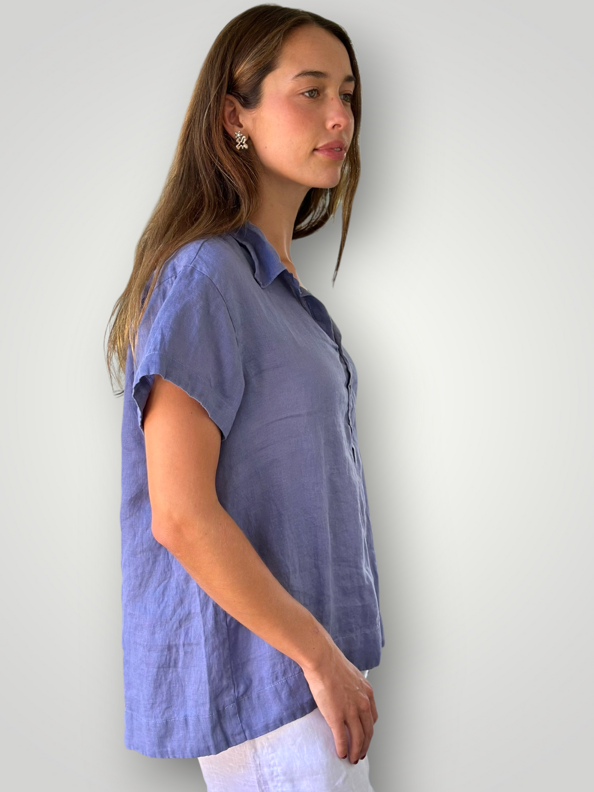 celia top -cornflower linen Apparel