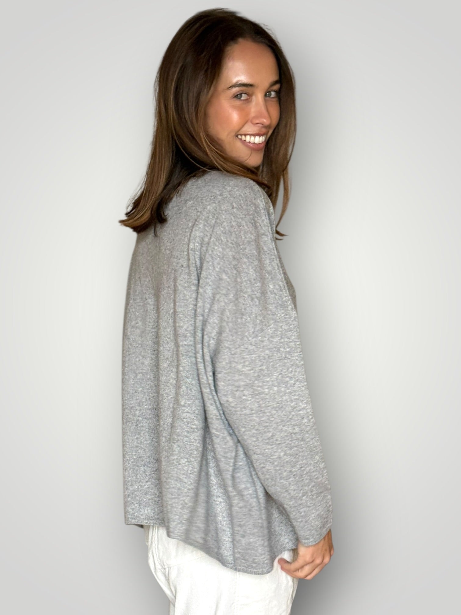 sophie cashmere knit-soft grey General