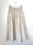 lulu skirt - natural stripe linen Apparel
