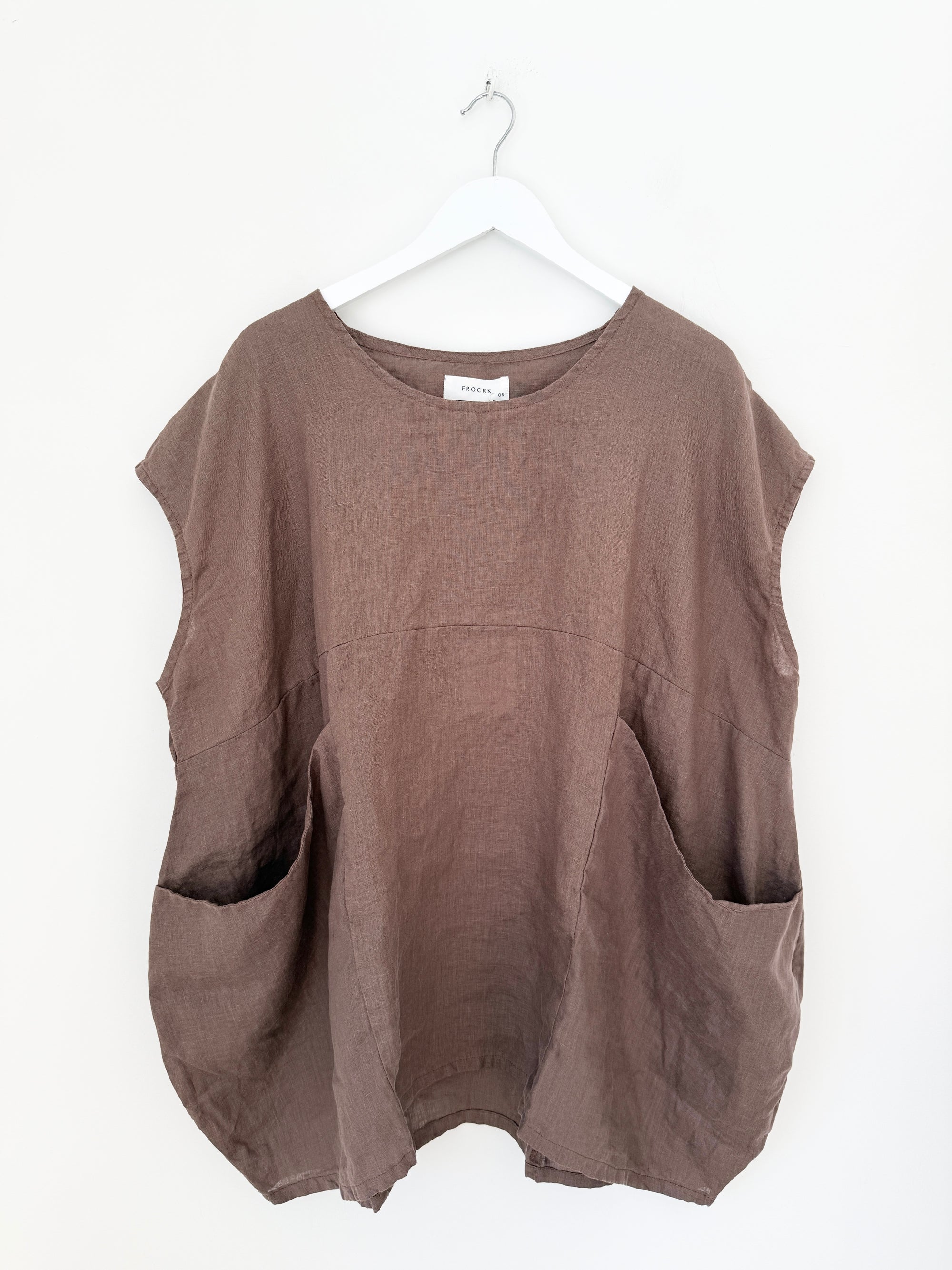 melrose top - soil linen Apparel