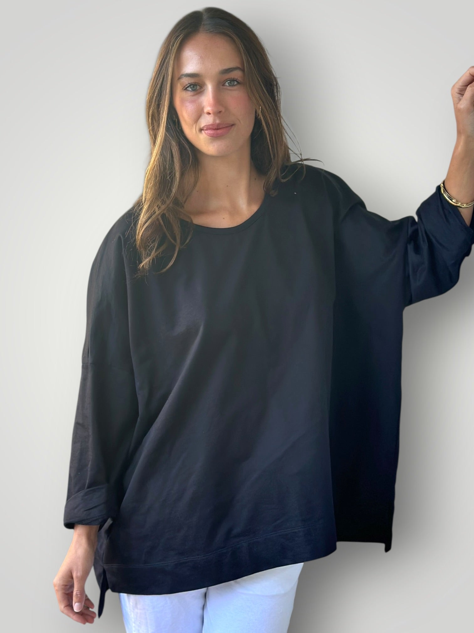 hunter top - black knit Apparel