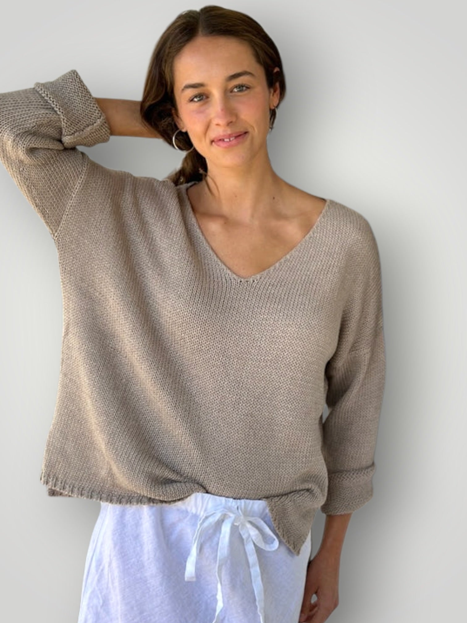 jamie cotton knit - natural Apparel
