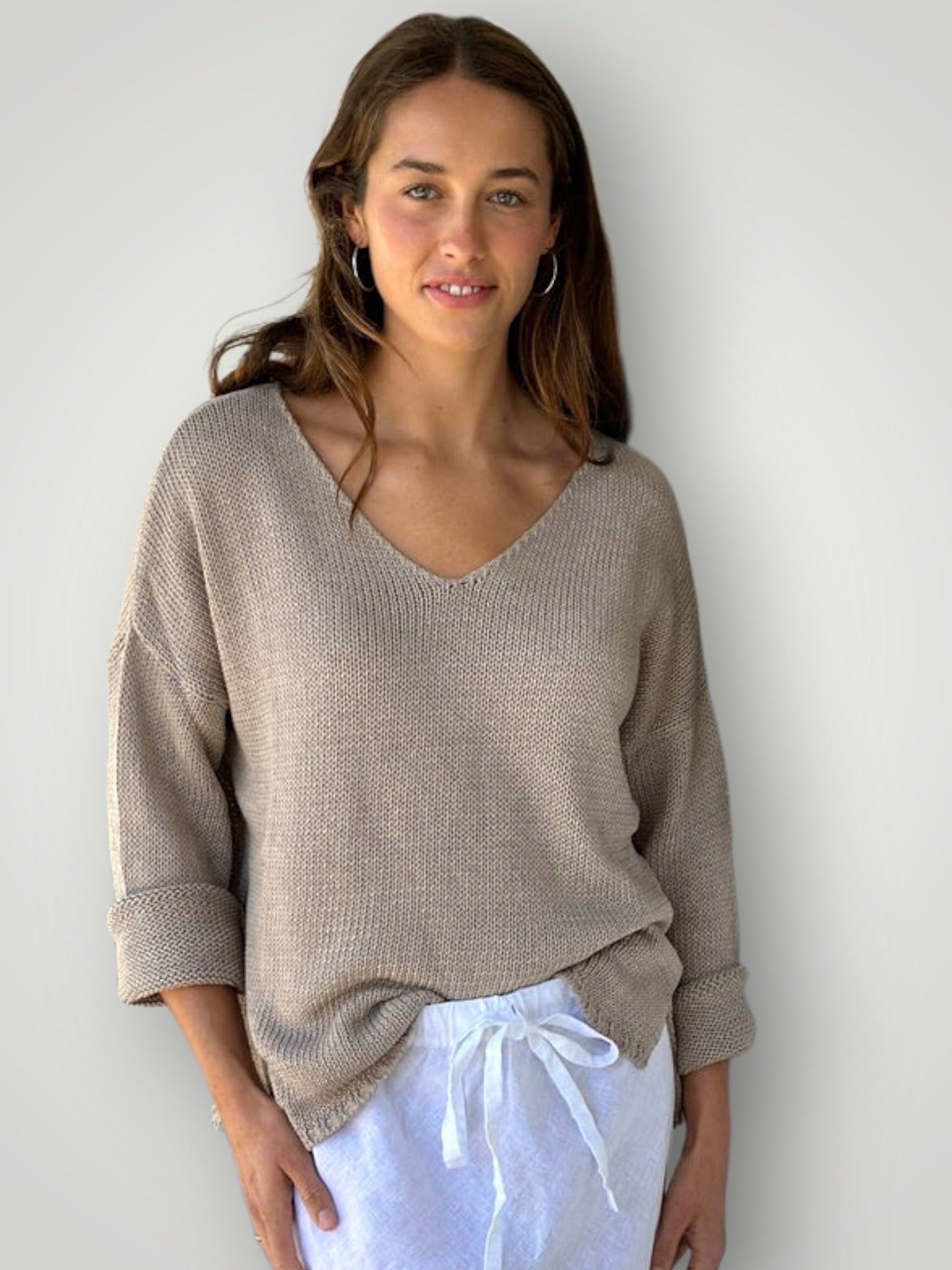 jamie cotton knit - natural Apparel