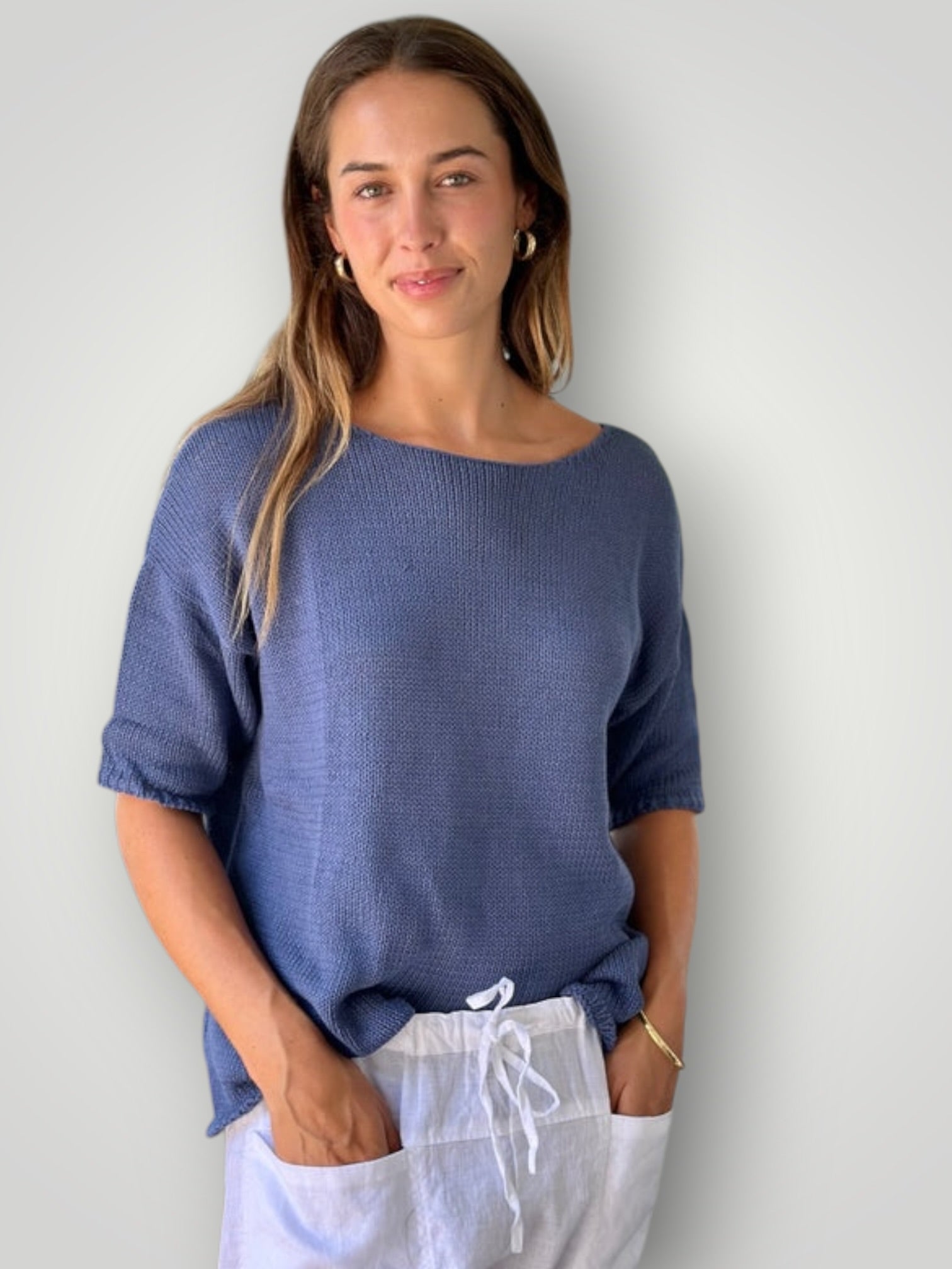 alex knit-denim cotton Apparel
