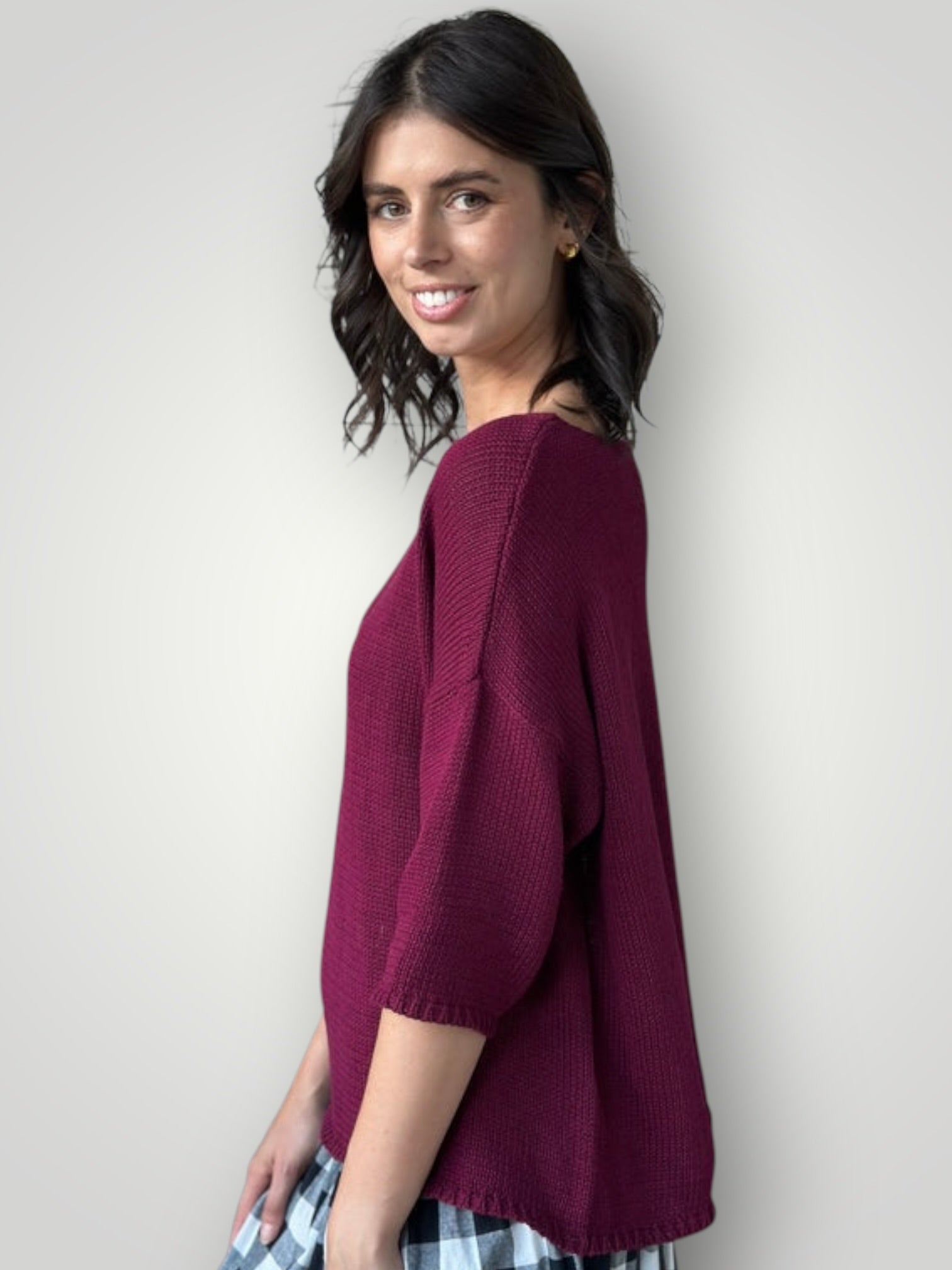 alex knit-merlot cotton Apparel