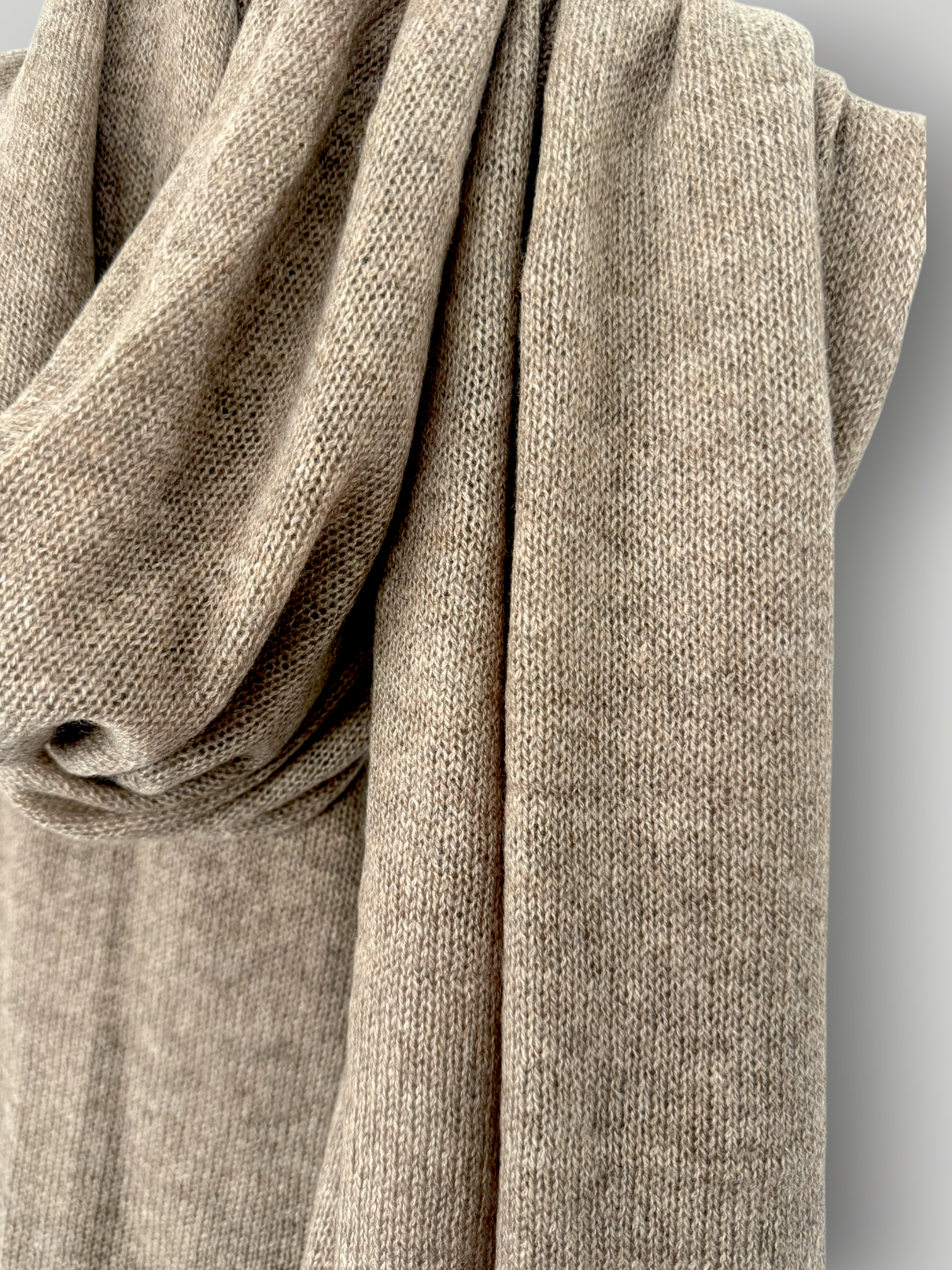 pure cashmere scarf/wrap- natural