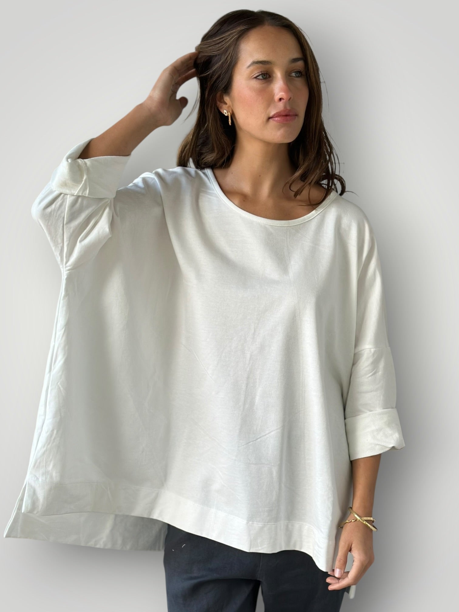 hunter top - warm white knit Apparel
