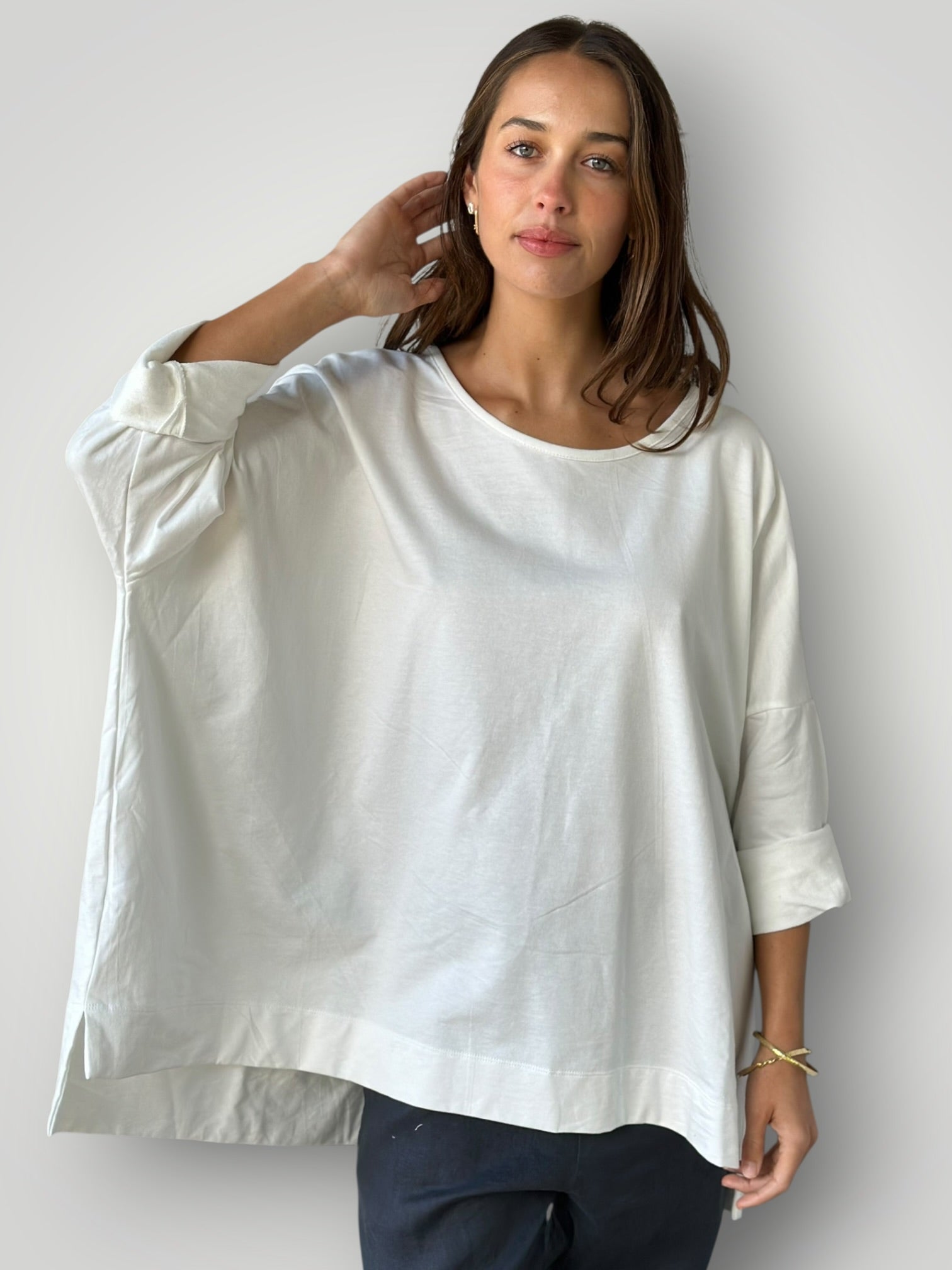 hunter top - warm white knit Apparel
