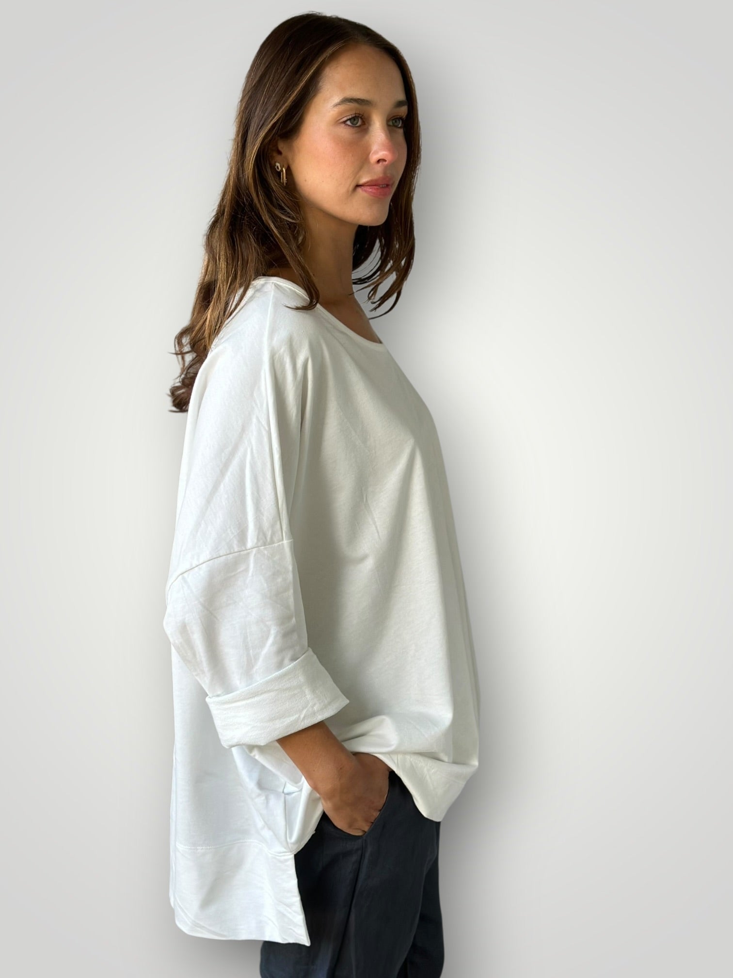 hunter top - warm white knit Apparel