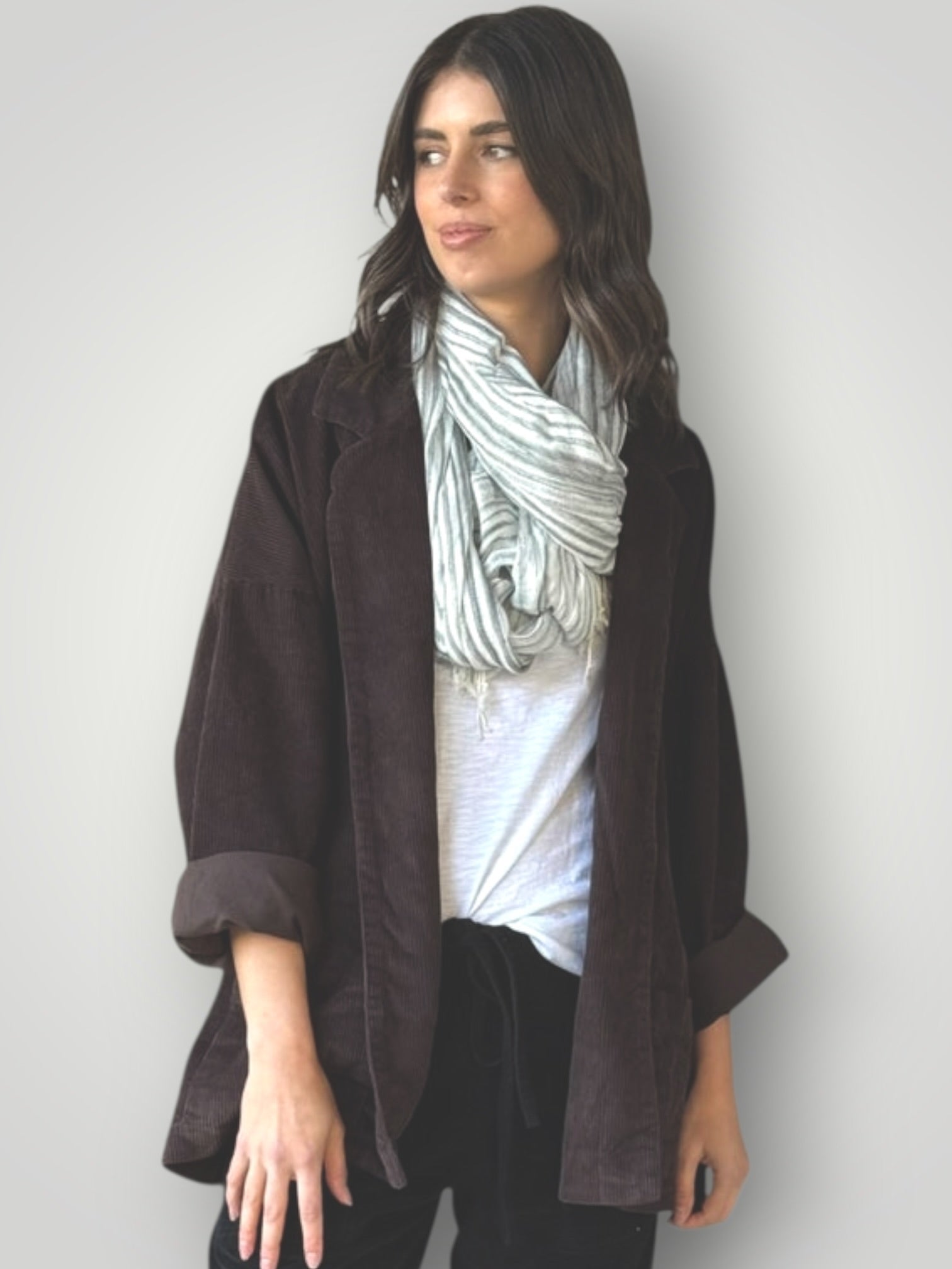 albert jacket-chocolate cord Shirts
