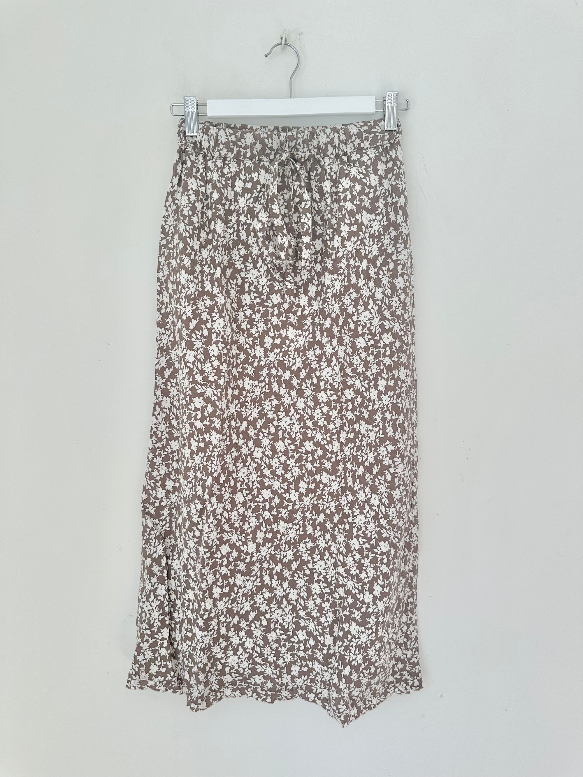 anthea skirt - soil floral linen Apparel