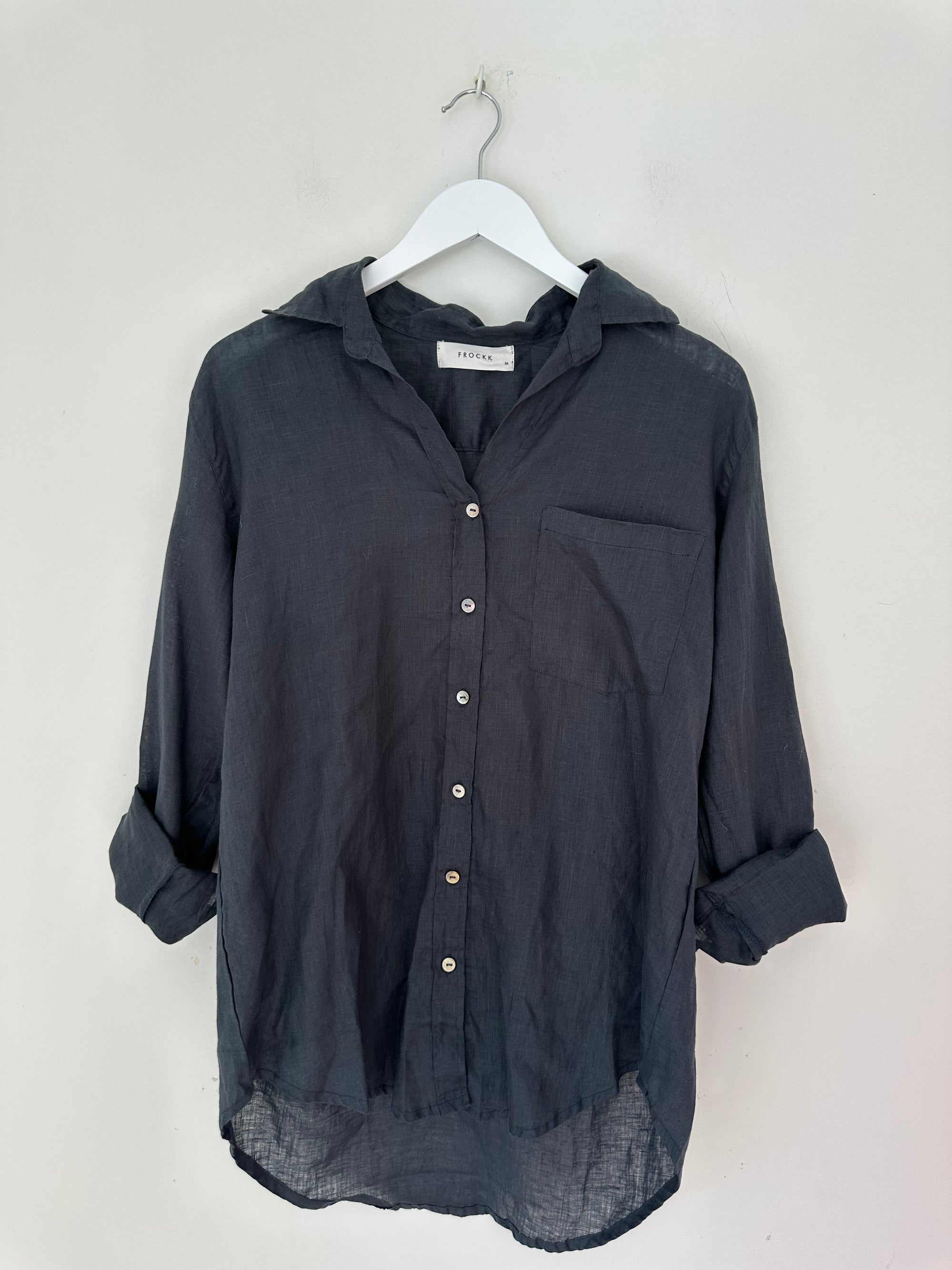 erika shirt-charcoal Apparel