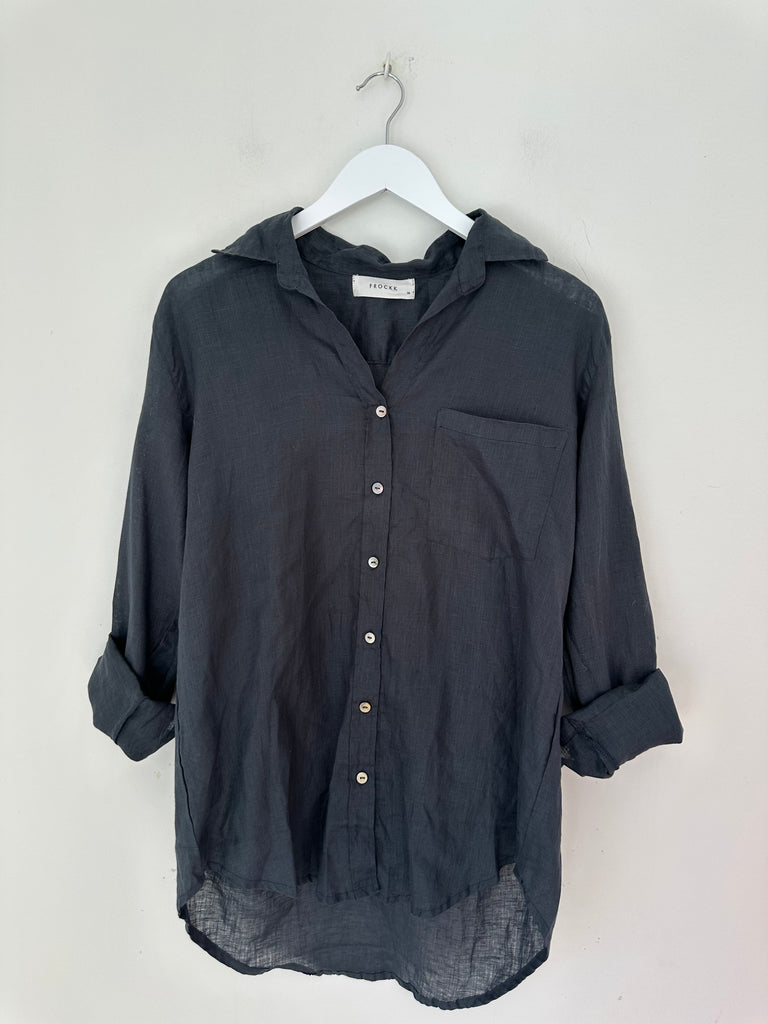 erika shirt-charcoal Apparel