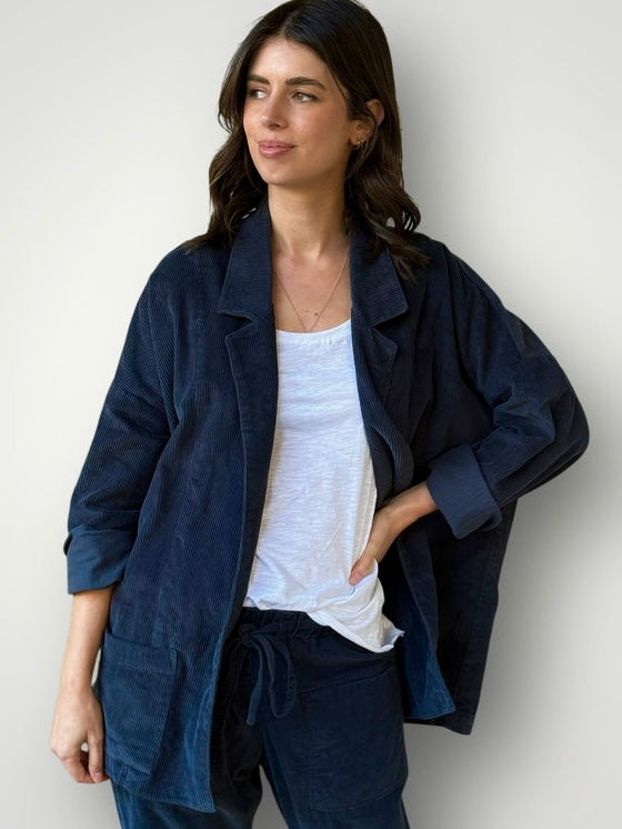 albert jacket -navy cord Shirts