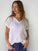 ellie top v neck-white linen Apparel