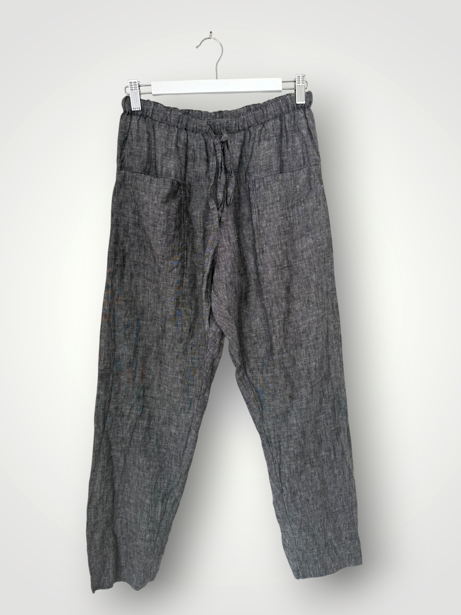 darcy pants - charcoal chambrey linen