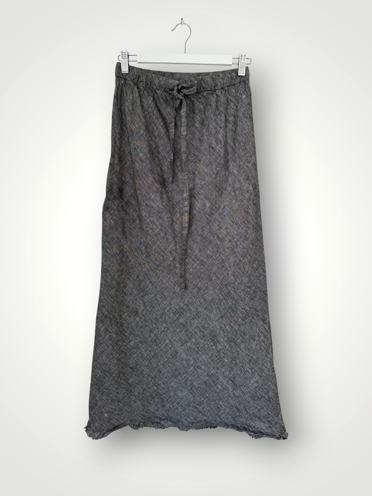 anthea skirt - charcoal chambrey linen