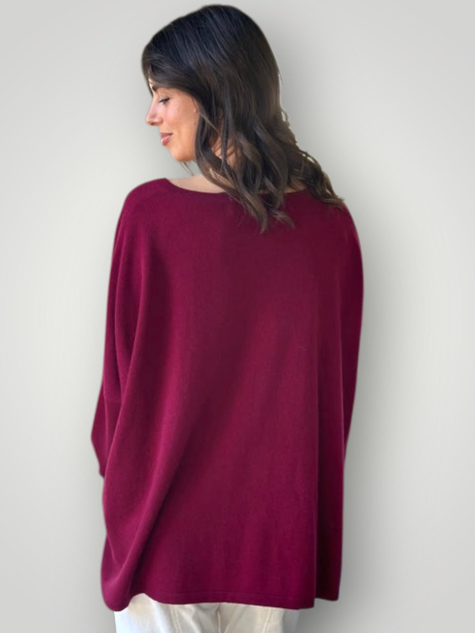 boyfriend v cashmere knit-pinot Apparel