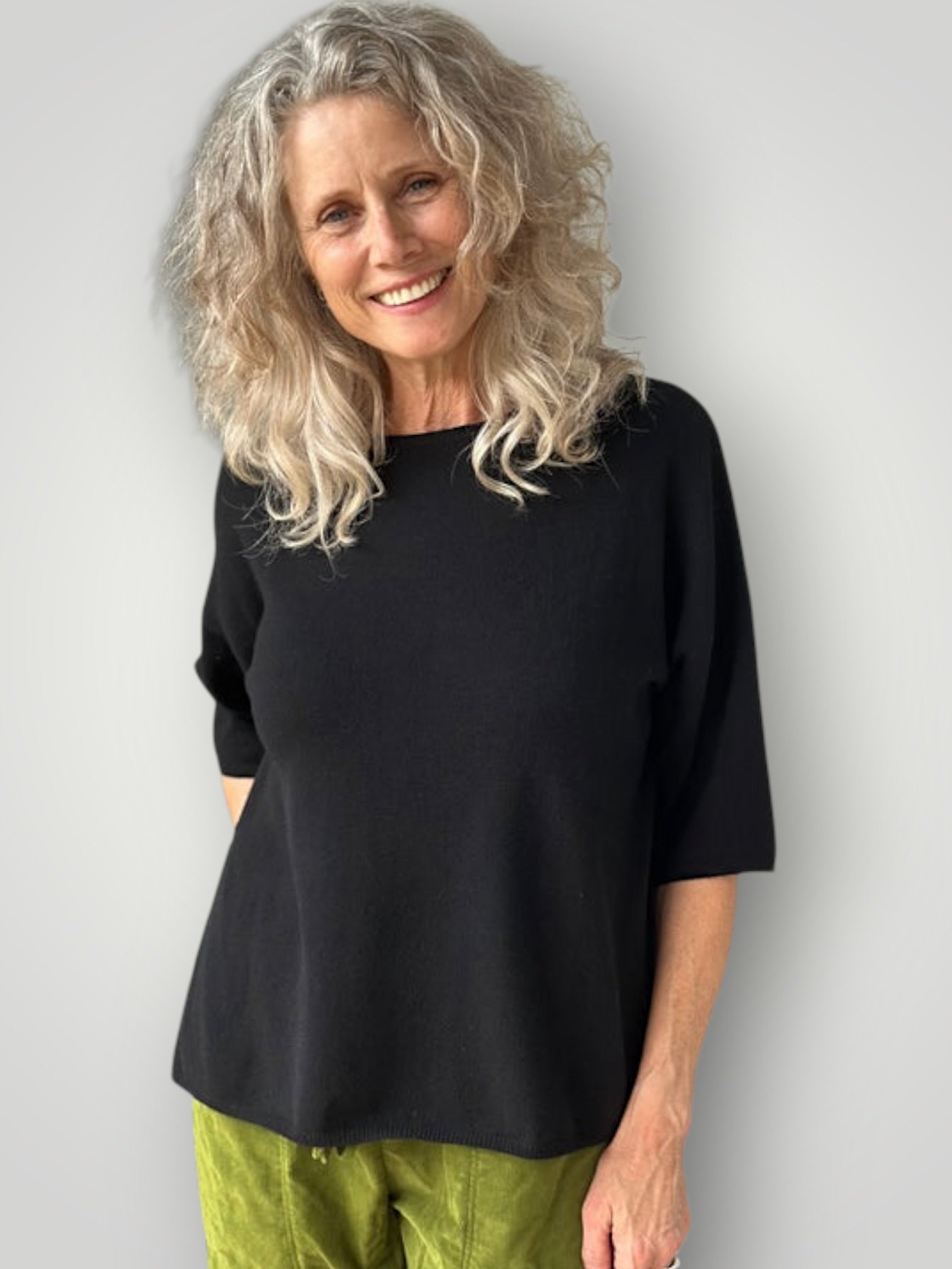 alexia cashmere top-black General
