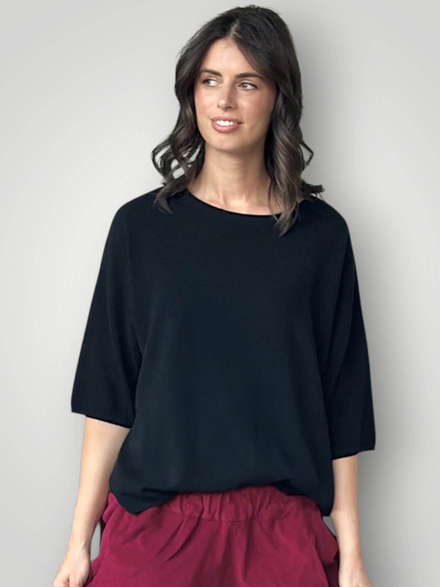 alexia cashmere top-black General