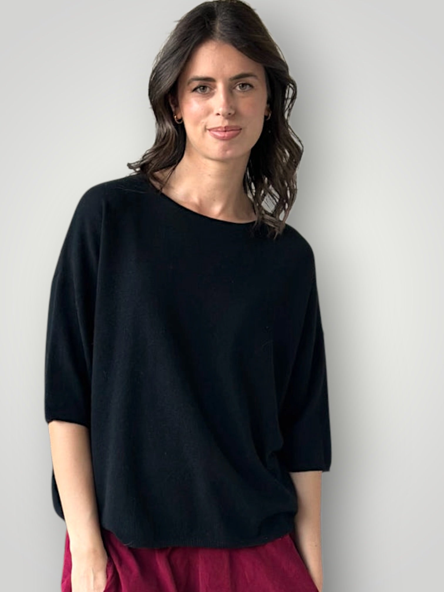 alexia cashmere top-black General