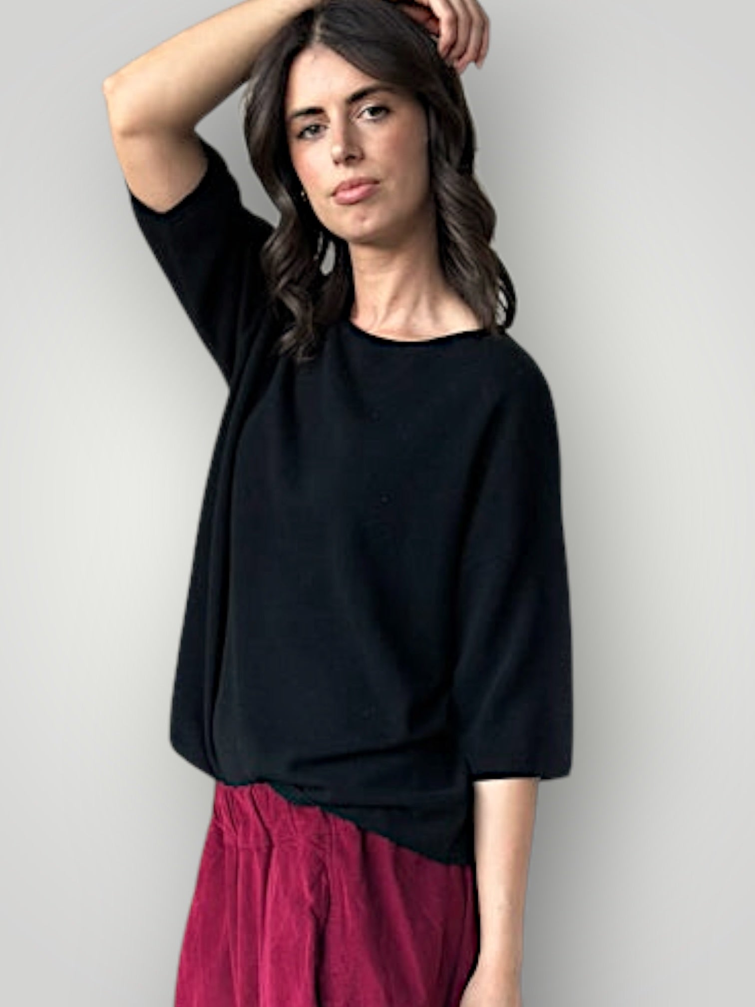 alexia cashmere top-black General