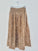 lulu skirt - caramel daisy linen Apparel