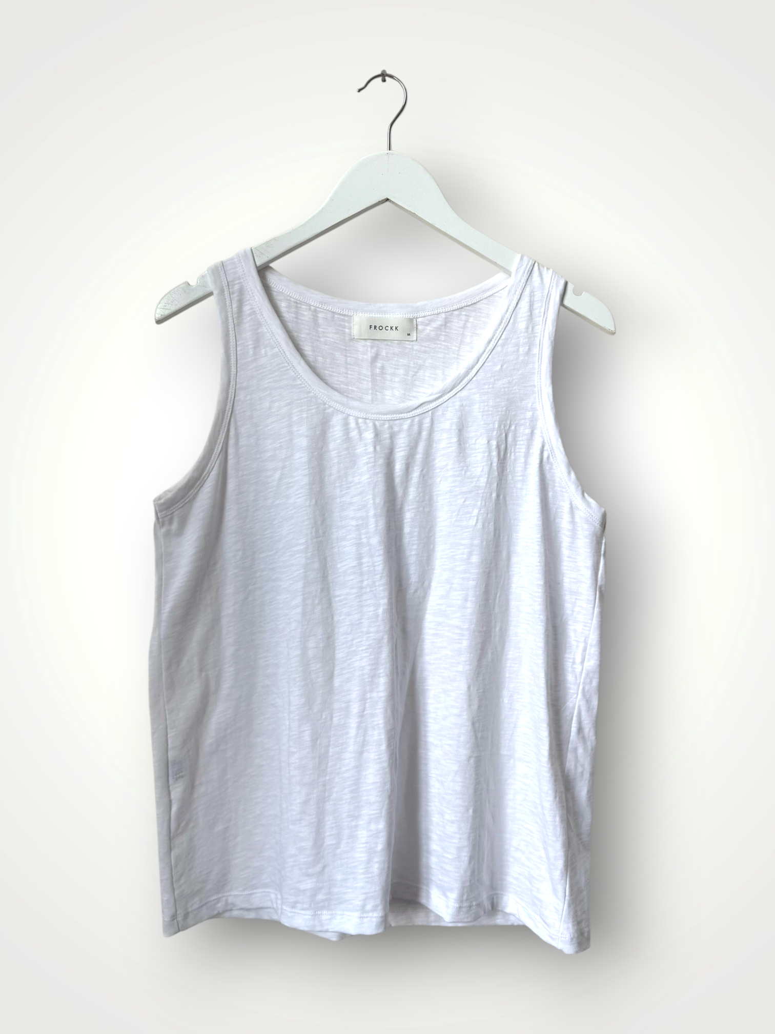romy tank  - white cotton